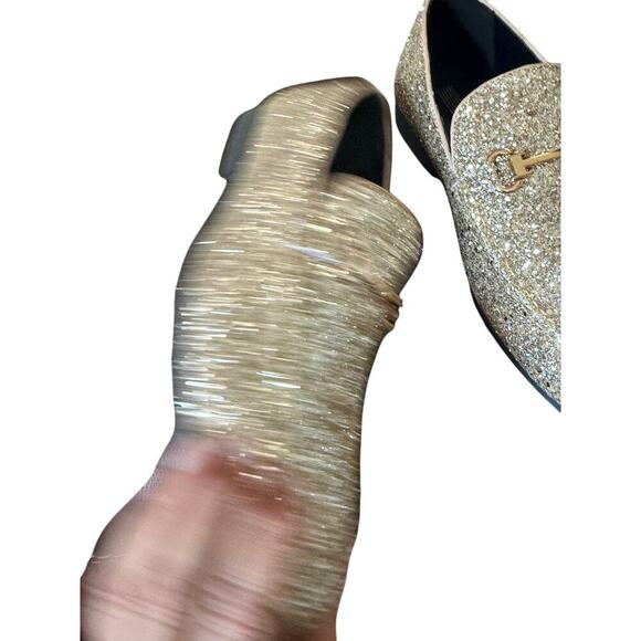 Bravo Men's Size 10 Gold Sparkle Loafers - Picture 9 of 9